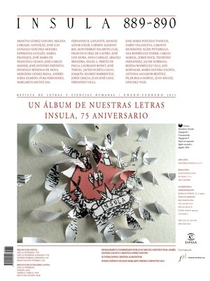 cover image of Un álbum de nuestras letras. Ínsula, 75 aniversario (Ínsula nº 889-890)